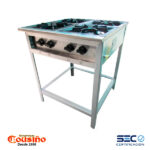 Anafe-a-Gas-4-platos-con-parrillas-en-fierro-macizo-de-34×34-cm.-Cousiño