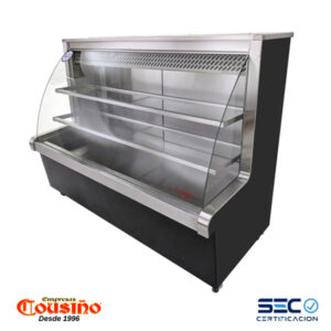 Vitrina refrigerada vidrio curvo 1,5 mts. Cousiño – Modelo MRC150